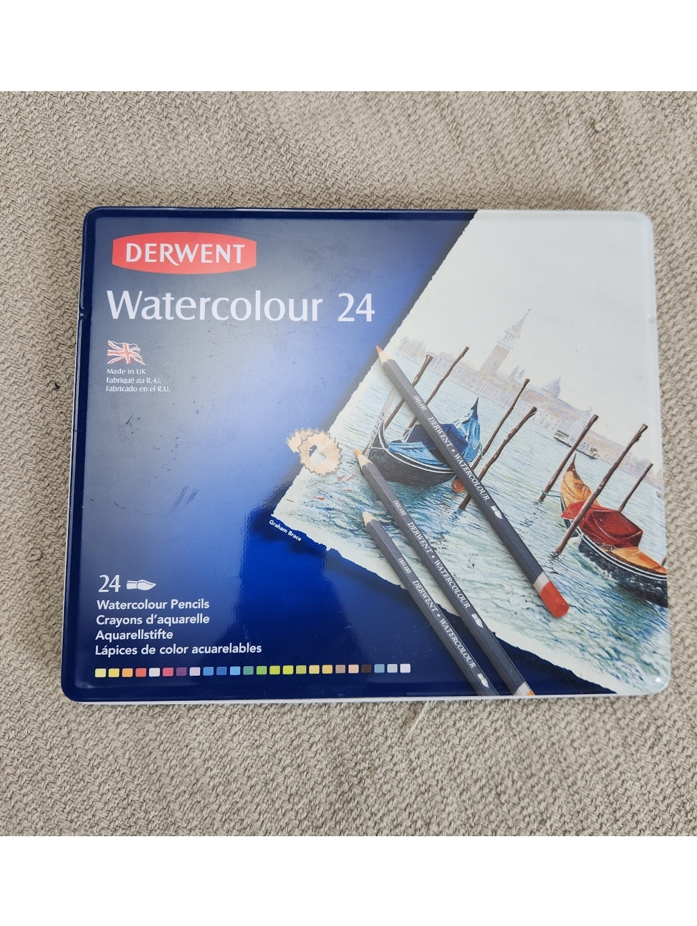 Derwent Watercolour Drawing At Color Pencils 24 Count Pencil Set Blue Tin